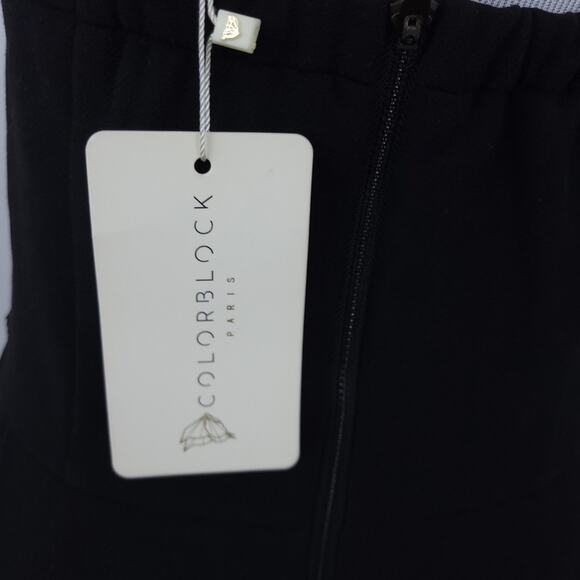 NEW Colorblock Paris Black Sleeveless Dress Size Small, Fit and Flare Cocktail - Picture 6 of 8